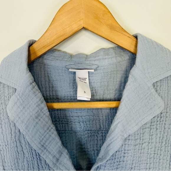 Andie The Margarita Button Up blue mist cotton gauze size small - Picture 5 of 10